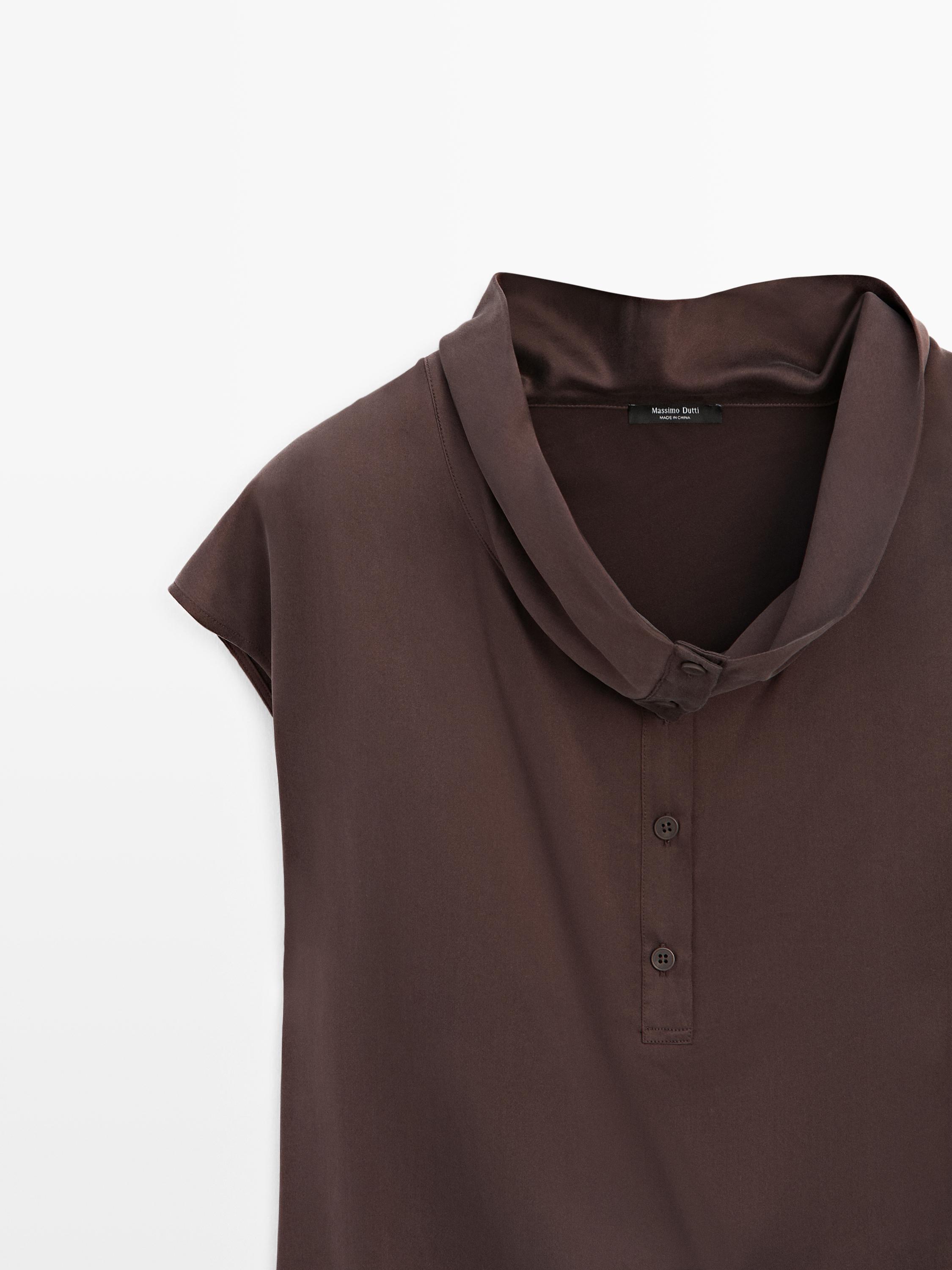 Top asymétrique drapé